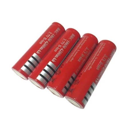 18650 Li-Ion Lithium Battery – Premium Red